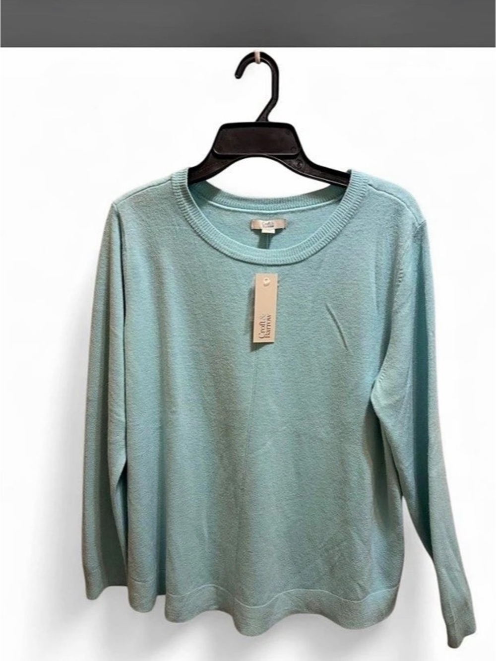 Croft & Barrow Extra Soft Crewneck Sweater Blue/green  XL